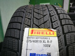 275/40R19 Pirelli Winter Sottozero 3 RFT 105V XL DOT3221 Új!
