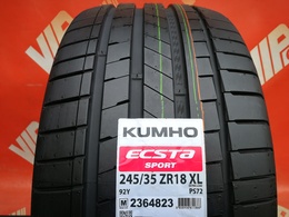 245/35R18 Kumho Ecsta Sport PS72 FR XL EV Új!